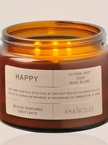 Bougie Happy 400g - Fariboles