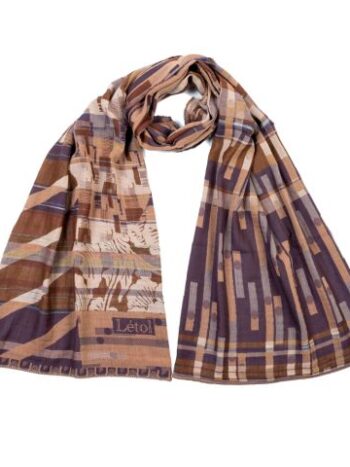 Foulard Nicolas aubergine - Letol