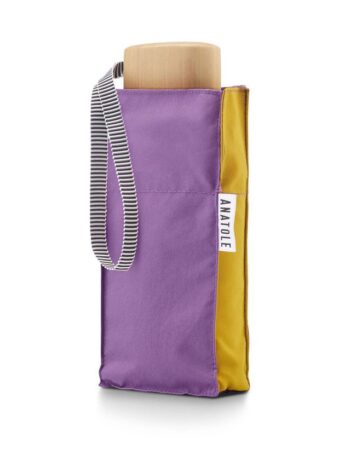 Mini parapluie bicolore jaune et lilas Lili - Anatole