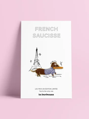 Pin's French saucisse - Les imprimeuses