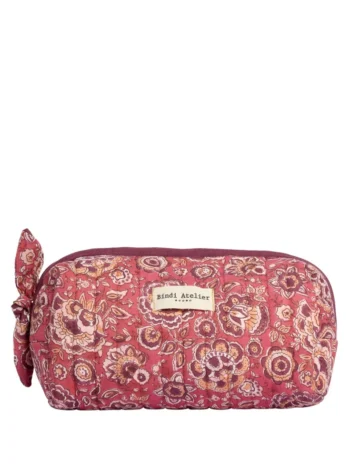 Trousse de maquillage Garda Framboise - Bindi Atelier