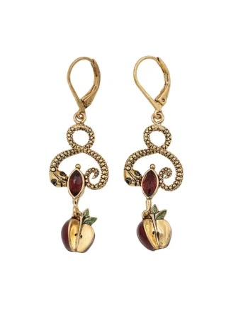 Boucles Sissi Navette Pomme