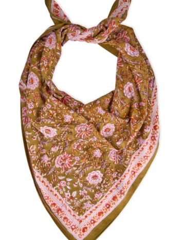 Foulard Kiala Biscuit grand modèle - Bindi Atelier