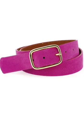 Ceinture Sabin Fuschia macis velours - Herbert Frère Soeur