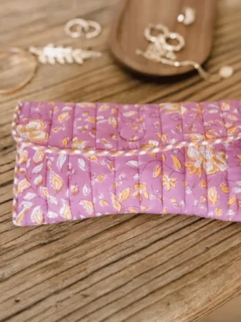 Etui à lunettes Folk Story pink - Bindi Atelier