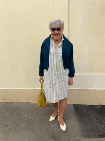 Robe Jessie rayure multicolore - Les Roussoeurs
