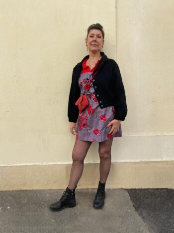 Robe Josette wax coquelicot - Les Roussoeurs