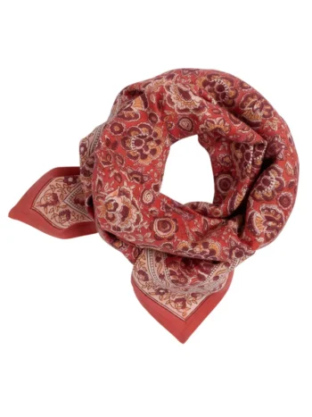Foulard Garda Framboise grand modèle - Bindi Atelier