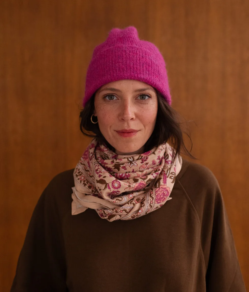 Foulard Goa Pink grand modèle - Bindi Atelier – Image 4