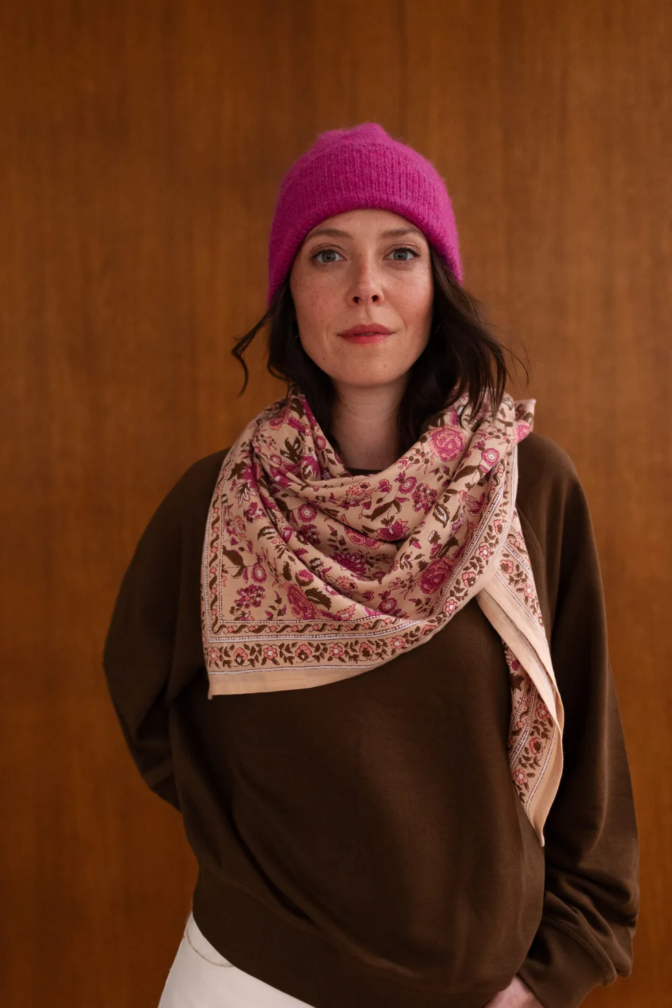 Foulard Goa Pink grand modèle - Bindi Atelier – Image 2